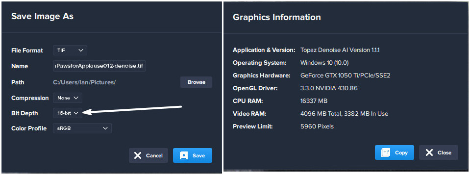 topaz denoise ai budget system requirements